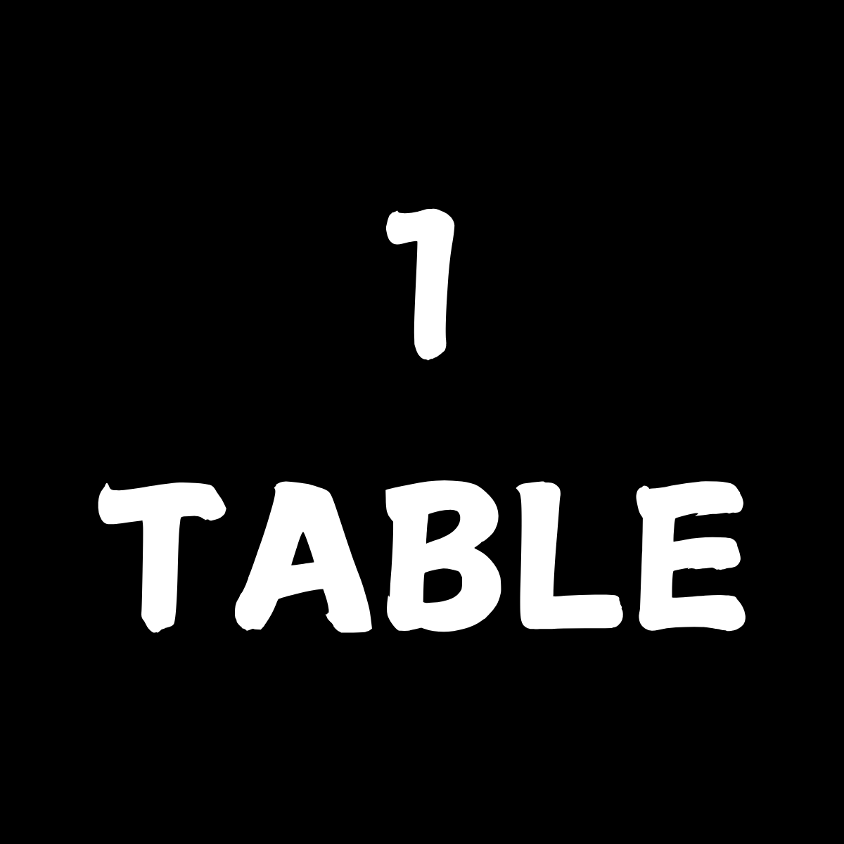 1 VENDOR TABLE
