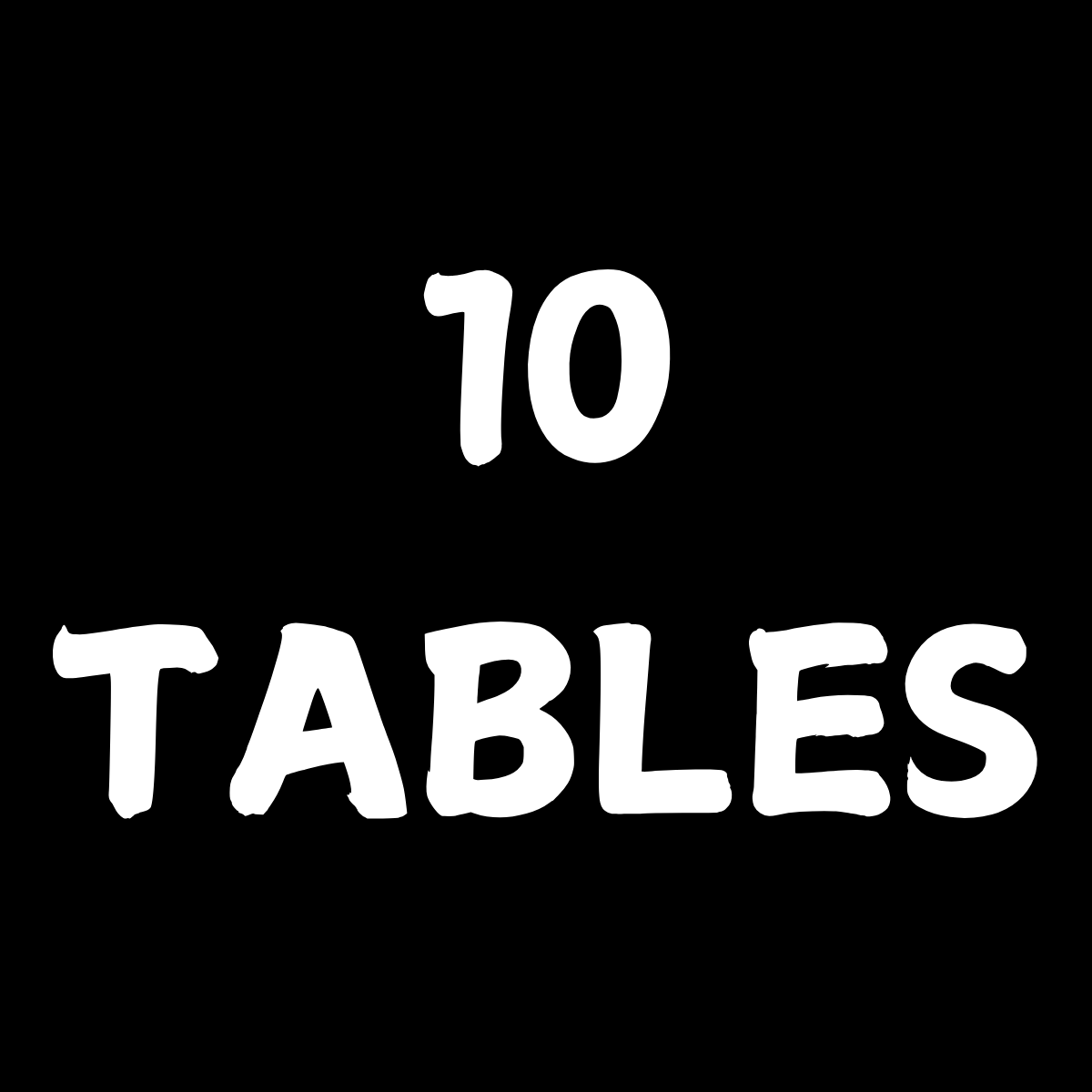 10 VENDOR TABLES